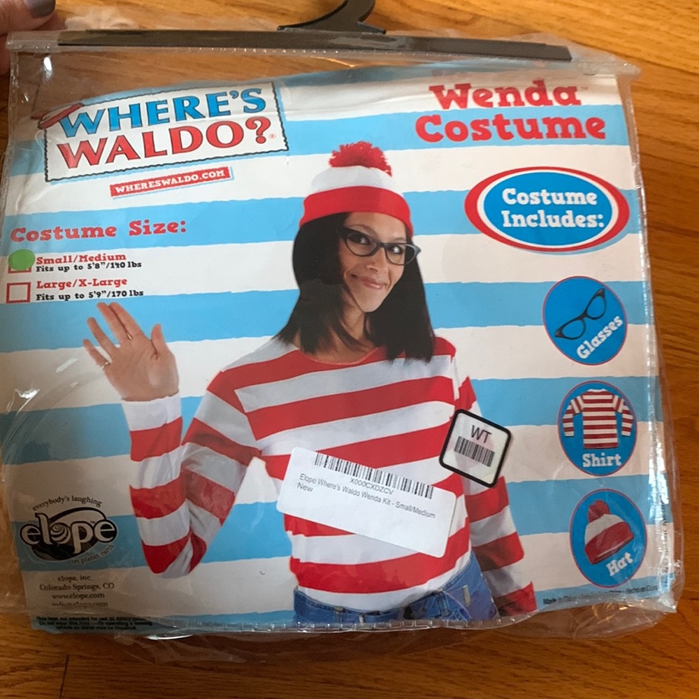 Where’s Waldo costume womens small medium Halloween
